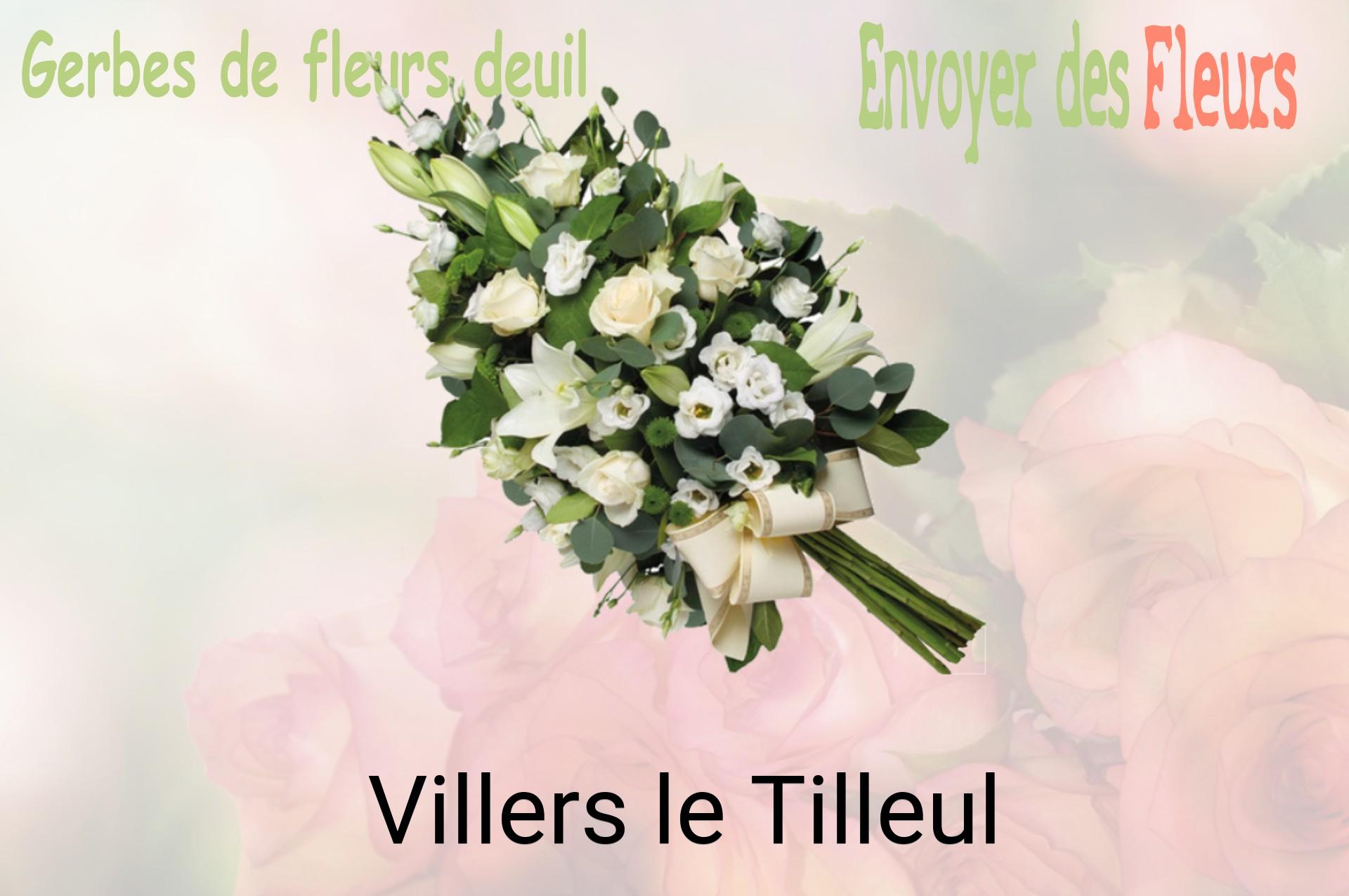 Gerbe de fleurs de deuil livrée à Villers-le-Tilleul